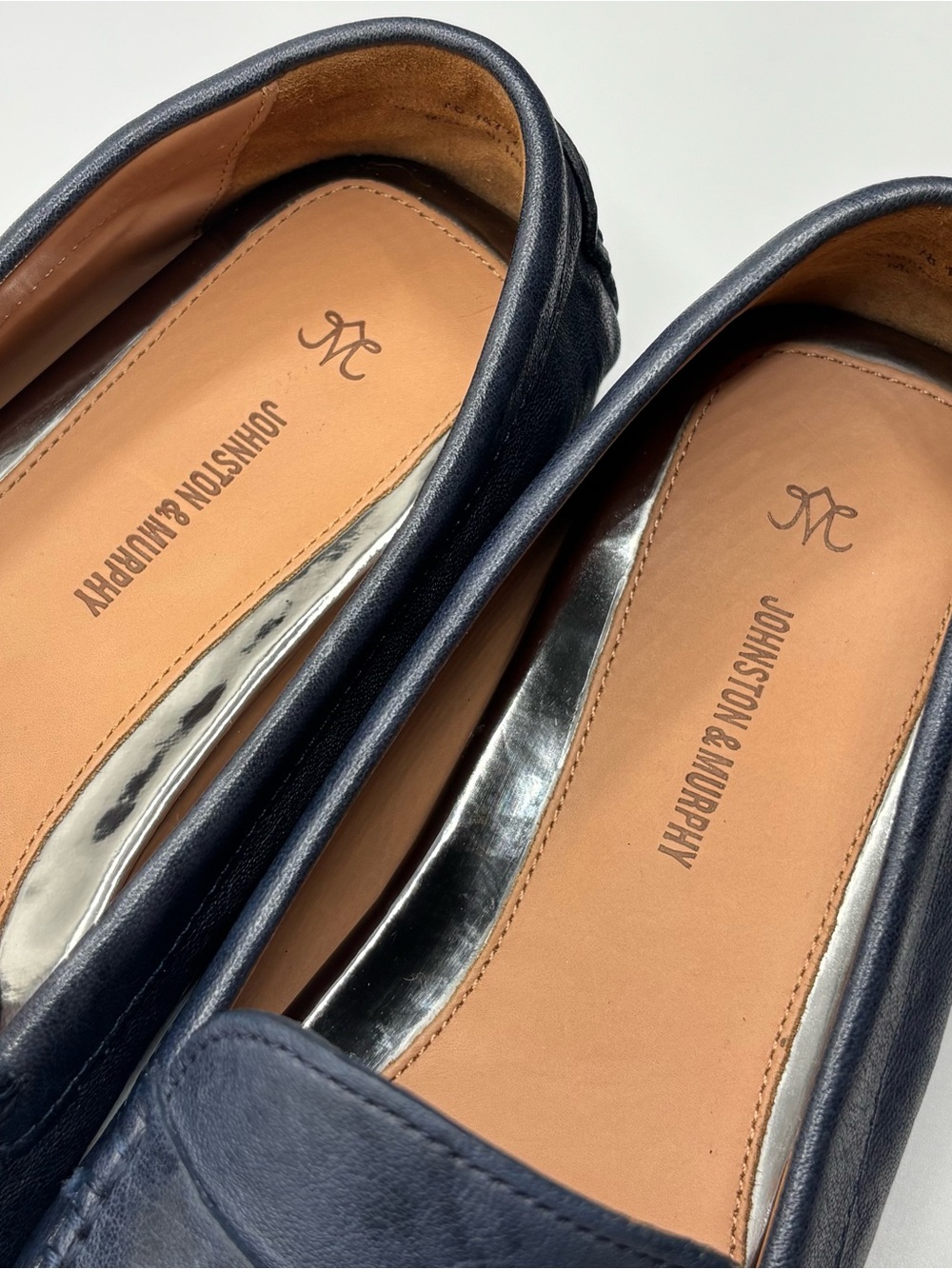 Johnston & Murphy Maggie Navy Penny Loafer Flats Women’s 9M - Picture 6 of 10